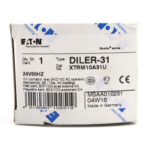 Eaton Hilfssschütz DILER-31(24V50HZ) 010251 OVP