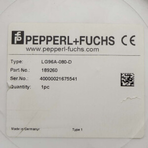 Pepperl+Fuchs Lichtgitter LG96A-080-D 189260 OVP