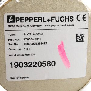 Pepperl+Fuchs Sicherheitslichtvorhang SLCS14-500-T 270804-0017 OVP