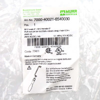 MURR Elektronik Verbindungskabel M12 St. / M12 Bu. 7000-40021-6540030 OVP