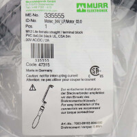 MURR Elektronik Verbindungskabel 335555 Motec 24V LP/Motor 03.0 OVP