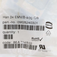 Harting Anbaugehäuse Han 24EMV/B-agg-QB 09628240301 OVP