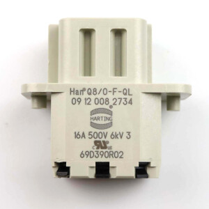 Harting Buchseneinsatz Han Q8/0-F-QL 1,5mm² 09120082734 NOV