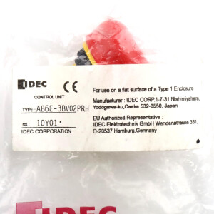 IDEC Not-Aus-Schalter AB6E-3BV02PRH OVP