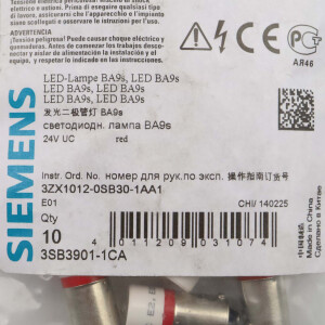 Siemens LED-Lampe 3SB3 901-1CA (10Stk.) rot OVP