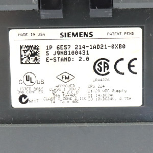 Simatic S7-200 CPU224 6ES7 214-1AD21-0XB0 GEB