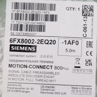 Siemens Signalleitung 6FX8002-2EQ20-1AF0 OVP