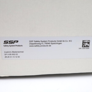 SSP Zustimm-/Bedieneinheit SP-X-85-902-02 01-10 12 00 OVP