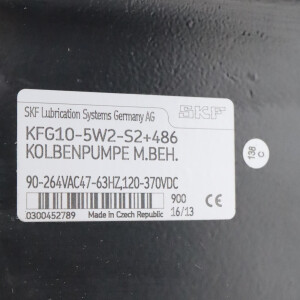 SKF Kolbenpumpe KFG10-5W2-S2+486 NOV