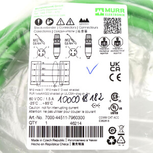 MURR ELEKTRONIK Verbindungskabel M12 St. M12 St. 7000-44511-7960300 OVP
