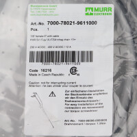 MURR ELEKTRONIK Powerleitung 7/8 Bu. 0° freies Ltg-ende 7000-78021-9611000 OVP