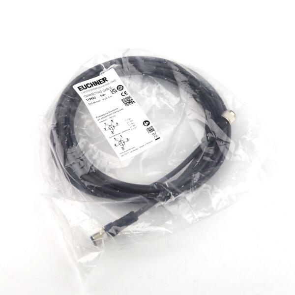 Euchner Anschlussleitung C-M12F05-05X034PU05,0-M12M05-119932 OVP