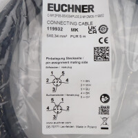 Euchner Anschlussleitung C-M12F05-05X034PU05,0-M12M05-119932 OVP