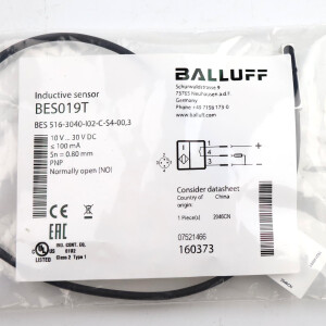 Balluff Induktiver Sensor BES019T BES 516-3040-I02-C-S4-00,3 OVP