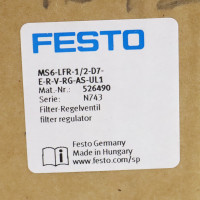 Festo Filter-Regelventil MS6-LFR-1/2-D7-E-R-V-RG-AS-UL1 526490 OVP