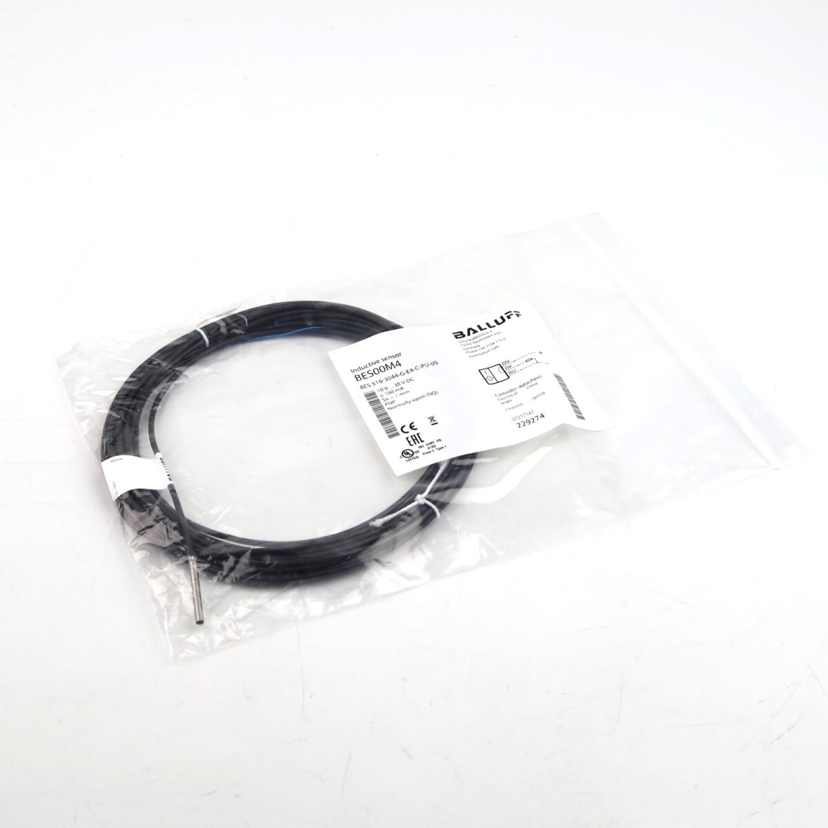 Balluff Induktiver Sensor BES00M4 BES 516-3044-G-E4-C-PU-05 