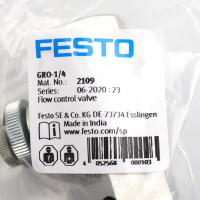 Festo Drosselventil GRO-1/4 2109 OVP