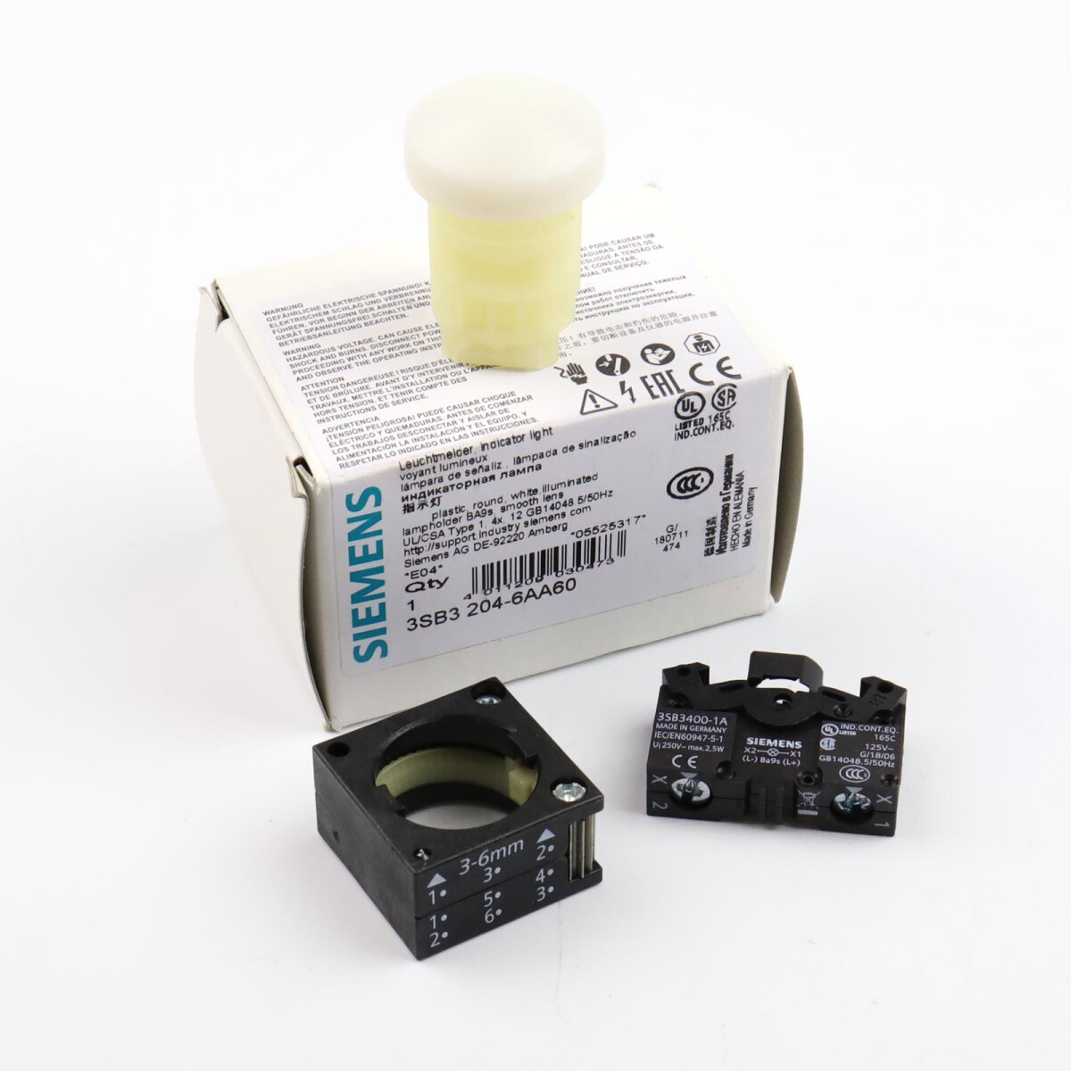 Siemens Leuchtmelder 3SB3 204-6AA60 OVP