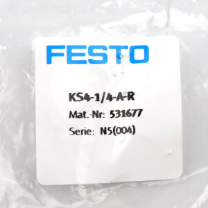 Festo Kupplungsstecker KS4-1/4-A-R 531677 (2Stk.) OVP