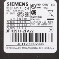 Siemens Hilfsschalterblock 3RH2911-2FA22 NOV