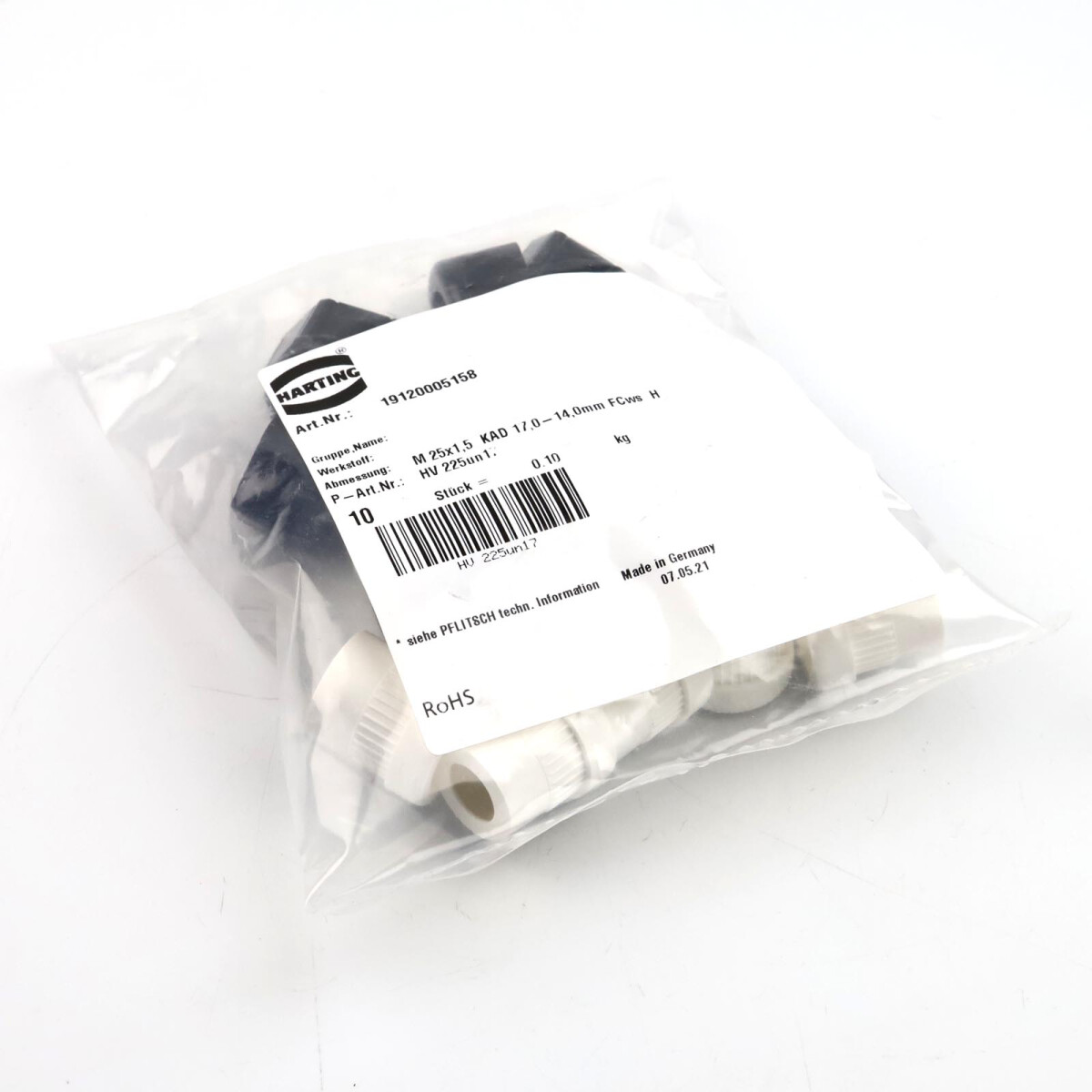 Harting Kabelverschraubung M25x1,5 Kunst. 14-17mm 1912000515