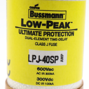 COOPER BUSSMANN Sicherungseinsatz LOW-PEAK LPJ-40SP (7Stk.) OVP