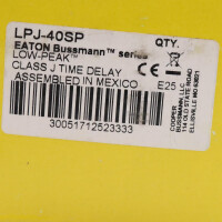 COOPER BUSSMANN Sicherungseinsatz LOW-PEAK LPJ-40SP (7Stk.) OVP
