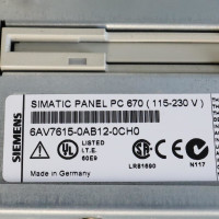 SIMATIC Panel PC670 6AV7615-0AB12-0CH0 Vers.02 GEB