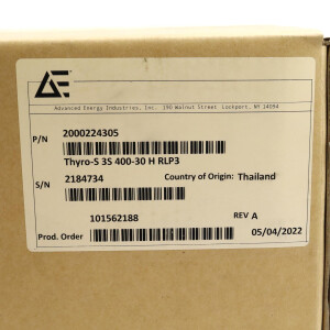 Advanced Energy Thyristor-Schalter THYRO-S 3S 400-30 H RLP3 SIE