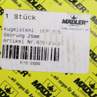 MÄDLER Kugelstehlager UCP 205 62512500 25mm OVP