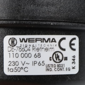 WERMA Mehrtonsirene EM 8 110.000.68 230VAC BK OVP