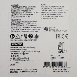 Siemens Lastüberwachung 3RF2920-0FA08 OVP