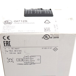 ifm electronic Induktiver Sicherheitssensor GI712S GIIA4010-2PS/SIL2/US OVP