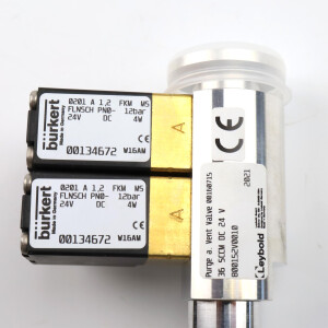Leybold Sperrgas-/Belüftungsventil 36 SCCM DC 24 V 800152V0010 00160715 NOV