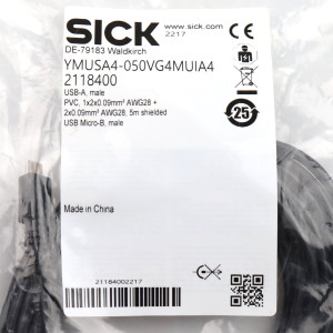 SICK Verbindungsleitung YMUSA4-050VG4MUIA4 2118400 OVP