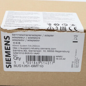 Siemens Sammelschienenadapter 8US1261-6MT10 OVP