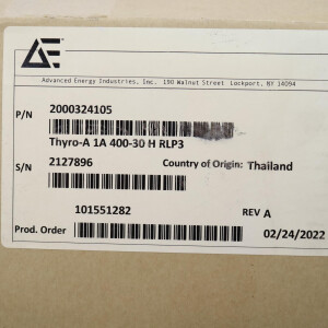 Advanced Energy Thyristor-Leistungssteller THYRO-A 1A 400-30 H RLP3 REV:A OVP
