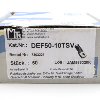 Klauke Rohrkabelschuhe KL10-6 122R (100Stk.) OVP