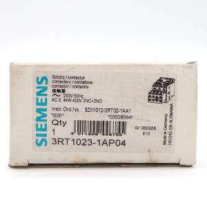 Siemens Leistungsschütz 3RT1023-1AP04 OVP