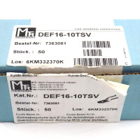 mecatraction Rohrkabelschuhe DEF16-10TSV 7363081 (50Stk.) OVP