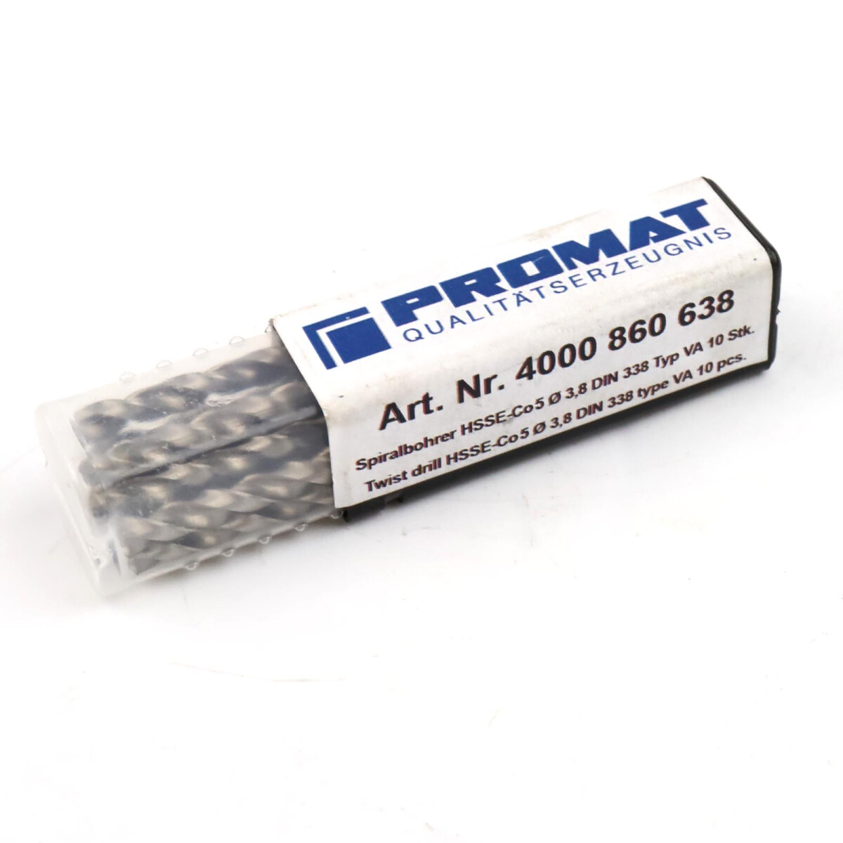 PROMAT Spiralbohrer 4000 860 638 HSSE-Co5 Ø 3,8 DIN 3