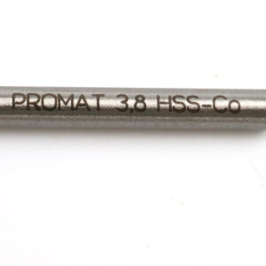 PROMAT Spiralbohrer 4000 860 638 HSSE-Co5 Ø 3,8 DIN 338 TYP VA (10Stk.) OVP