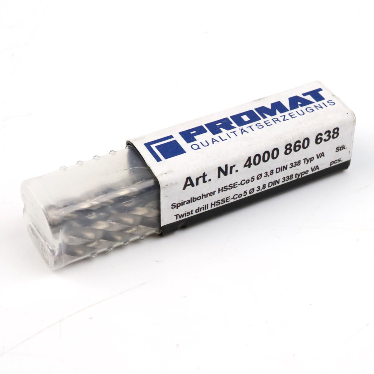 PROMAT Spiralbohrer 4000 860 638 HSSE-Co5 Ø 3,8 DIN 3