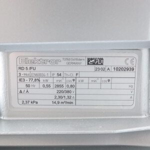 Elektror Radial-Förderventilator RD5/FU 14,9m³/min 2,37kPa NOV