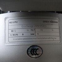 Elektror Radial-Förderventilator RD5/FU 14,9m³/min 2,37kPa NOV