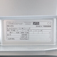 Elektror Radial-Förderventilator RD5/FU 14,9m³/min 2,37kPa NOV