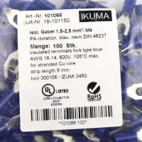 IKUMA Quetschkabelschuhe 101066 (100Stk.) OVP
