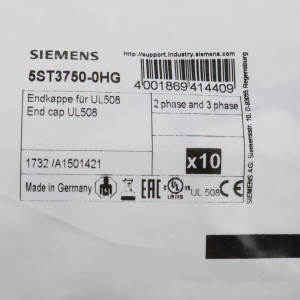 Siemens Endkappe 5ST3750-0HG (50Stk.) OVP