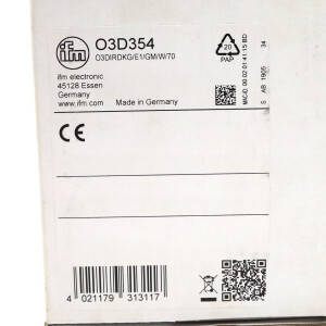 ifm electronic 3D-Sensor O3D354 O3DIRDKG/E1/GM/W/70 OVP