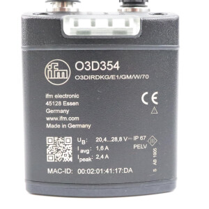 ifm electronic 3D-Sensor O3D354 O3DIRDKG/E1/GM/W/70 OVP
